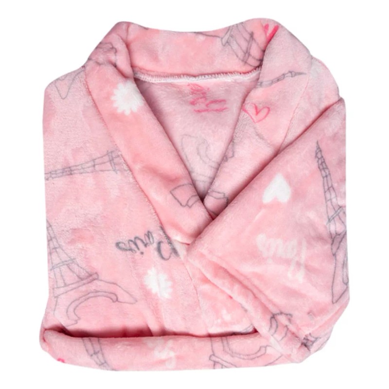 Tesso Bata De Descanso Supersoft Para Niña Paris Suave Y