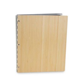 Pina Zangaro Bamboo Natural Screwpost Binder, 8.5x11 Portrait Orientation (34611)