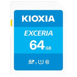 Kioxia 64GB Exceria U1 Class 10 SD card