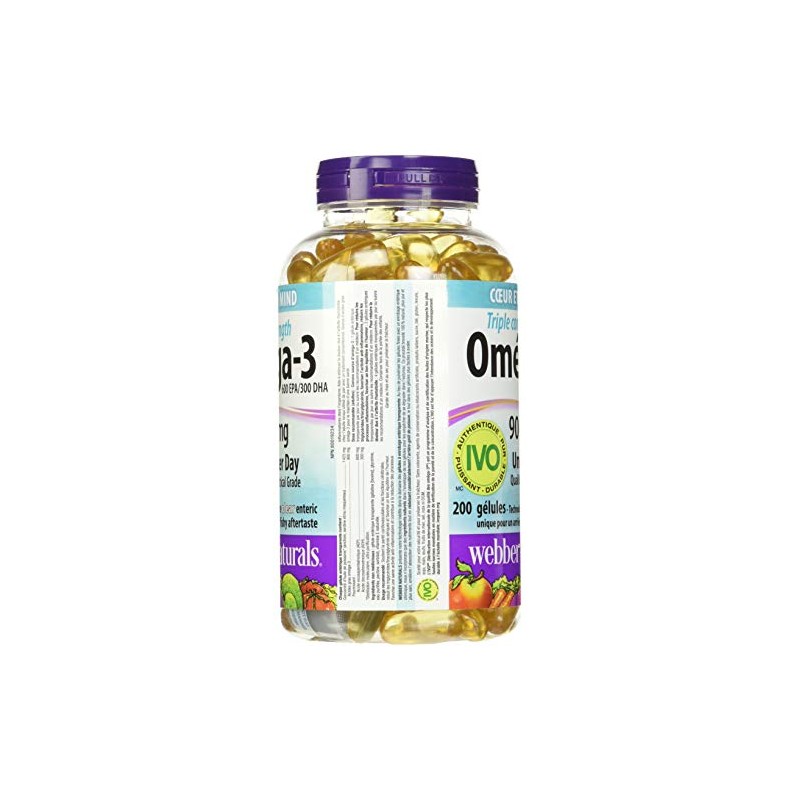 Webber Naturals Triple Strength (Omega 3) 900 Mg 200 Softgels,