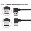 AAOTOKK 90 Degree 3.0 A USB Cable Left & Right