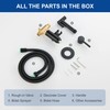SHAMANDA Wall Mounted Bidet Sprayer Set, Stainless Steel Round Handheld