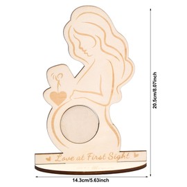 volumoon Pregnant Picture Frame Ultrasonic Picture Frame Mother to Be Sonogram Frame Love at First Sight Ultrasonic Frame Gift Ideas for Expectant Mother Party Baby Shower (B)