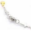 Zingara Enchantments Cross Gold & Silver Stainless Steel Bracelet Link