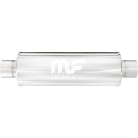 MagnaFlow Performance Exhaust Muffler 10419: 4in. Round, Straight-Through