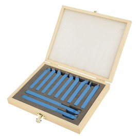 Cocoarm Turning Chisel Set 11 Pieces Lathe Tool 8 × 8 mm Lathe Metal Accessories for Lathes Lathe Tool Set Tools Carbide Turning Tool Set (8 × 8 mm)