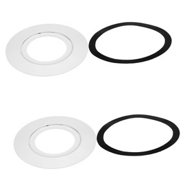 Operitacx 2 Sets Müllentsorgungs Abflussadapter Spülbecken Schallwand Müllentsorgungs Schallwand Silberfarben Edelstahl Spülbecken Müllentsorgungsschutz