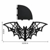 Wooden Bat Corner Shelf for Home Decor – Hollow Wall