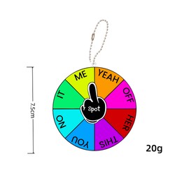 Spin Wheel for Prizes Keychain for Adults,DIY Party Games for Adults With Bingo Chips - Carry with Kanoodle Puzzle Game,Spot M