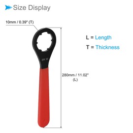 CoCud O Type Wrench ER32 Type Clamping Nut Wrench - (Applications: Lathe ER32UM Clamping Nut) 2 Pcs