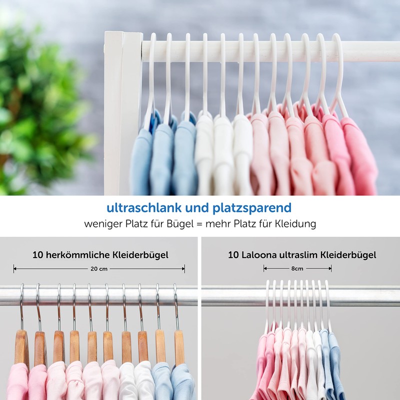 LaLoona Baby Clothes Hanger Set – Plastic Children's Clothes Hangers