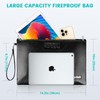 Fireproof Document Bag with Lock, 36 x 25 cm Wallet