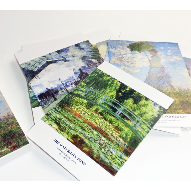 Monet Monet Art Book World Masterpieces Postcard Size 30 Cards