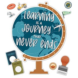 Carson Dellosa Learning is a Journey 45-Piece Travel Theme Classroom Decor Bulletin Board Set, Travel Classroom Theme Set, Bulletin Board Decorations, Travel Classroom Decor