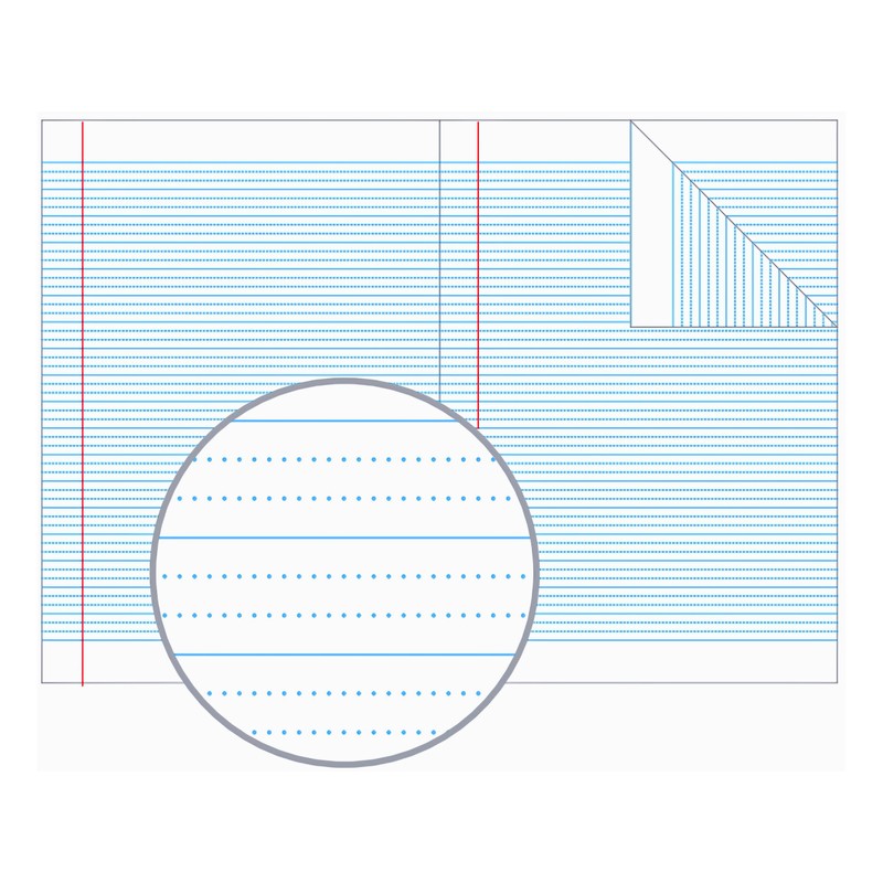 Olympic, A4 Exercise Book, 64 pages, 9mm Dotted Thirds with