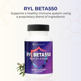 Youngevity RYL Beta550 Beta 1, 3-D Glucan Immune Support - 60 Capsules (Pack of 1)