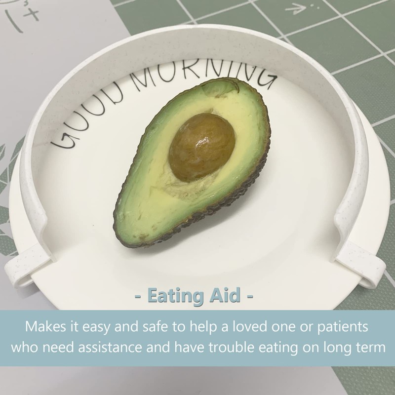 Food Guard for Plates, Clip-On Spill Prevention Eating Aid Assistant
