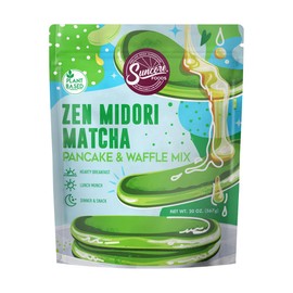 Suncore Foods Zen Midori Matcha Pancake & Waffle Powder Mix, Non-GMO, 20oz (1 Pack)