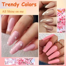 MSRUIOO Gel Nail Polish Kit Spring Nude Gel Polish Set 12 Colors Pink Skin Tones Collection Neutral Brown Soak Off Uv Led Lamp Gel Nail Kit DIY Nail Art Salon Home Gift 8ml
