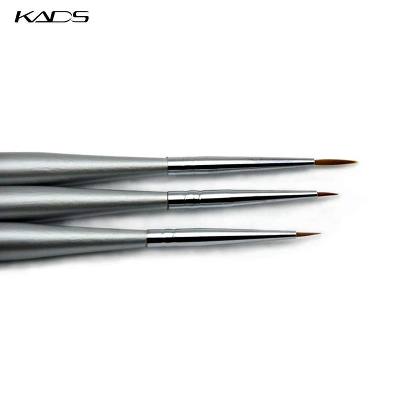 KADS 3pcs/set Professional Acrylic Nail Art Brush Set for UV
