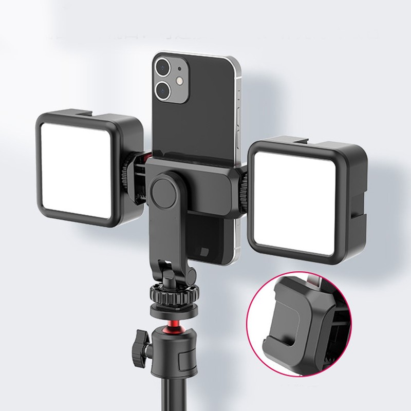 Smartphone Clip Holder 360 Degree Rotation Phone Tripod Mount with
