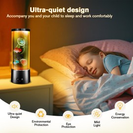 YISITONG Jellyfish Lamp Night Light, 17 Color Changing Jelly Fish Tank Mood Lamps, High-Performance Pump & 24/7 Quiet Operation - Aquarium Night Light Mood Lamps for Home, Office Decoration, Gifts