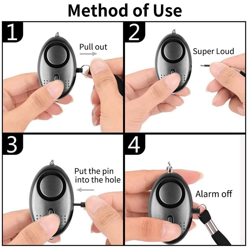 Safe Sound Personal Security Alarm, Powerful 140dB Safety Siren for