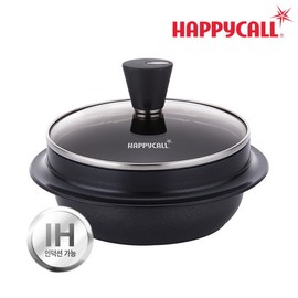 Happy Call [Headquarters Direct] HC Sodam Titanium IH Cauldron/Earthen Pot 18CM / 해피콜  [본사직영] HC 소담 티타늄 IH 가마솥/뚝배기 18CM