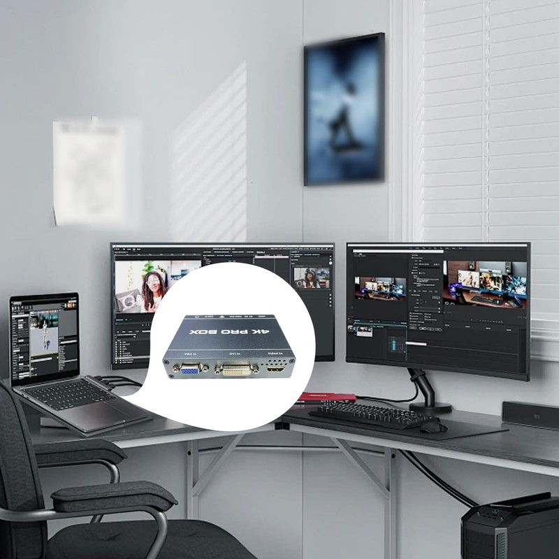 4K DVI Video Capture Card,DVI HDMI VGA to USB3.0,HD 1080p60fps