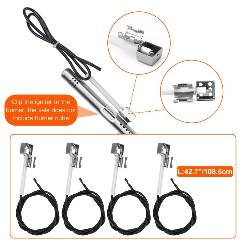 onlyfire 2 Outlet Universal Spark Igniter Replacement Kit for Charbroil,