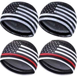 Geyoga - 4 piezas de forro de calavera refrescante para casco que absorbe el sudor, para correr y ciclismo, para hombres y mujeres, Multi colorido, 1