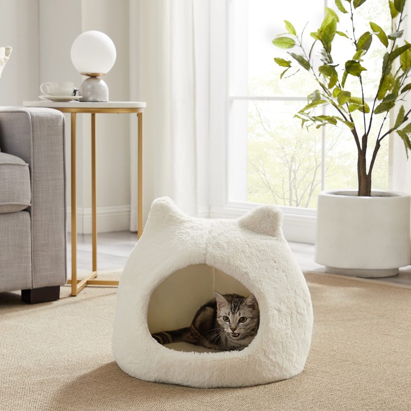 Best Friends by Sheri Meow Hut in Fur Cover Dome