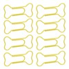 100pcs Colored Dog Bone Shape Paper Clips Black Lightweight Notebook