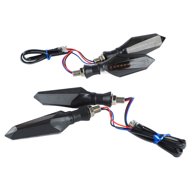 4Pcs Motorcycle Turn Signal Light 12LED 12V Universal Sequential Indicator