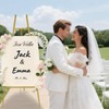 43.5" Gold Easel Stand for Sign,4-Level Height Display Easel with
