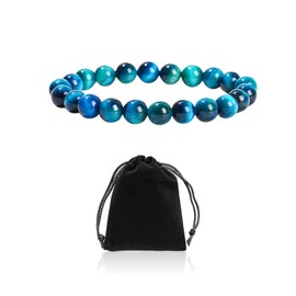 TYGFRT 1 Piece Women's Bracelet, 1 Piece Storage Bag, Women's Hand Accessories, String Jewelry Stone Bracelet, Partner Gift Bracelet, Elastic Bracelet, Pearl Bracelet