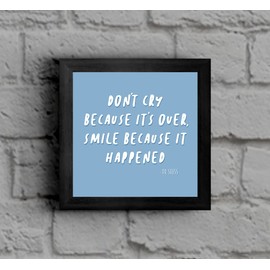 The Victorian Printing Co - Dr Seuss Quote - Birthday Framed Print, Black Frame