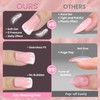 French Press-on Nails, Glossy False Nails, Duckbill False Nails Reusable,