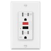 ELECTECK GFCI Outlets 15 Amp, Outdoor Weather Resistant (WR), Decor