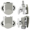 Litoexpe 8 Pcs Curved Shower Door Rollers Replacement, 23mm Aluminum