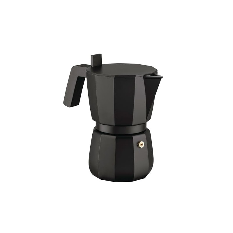 Alessi Moka Espresso Maker 6 Cups Black