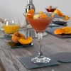 Harbour Housewares Glass Coasters - Square - 10cm - Grey