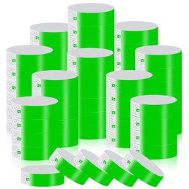 1000 Pcs Paper Wristbands for Events Waterproof Wrist Bands Lightweight Festival Identification Wristbands Neon Adhesive Event Wrist Band for Party(Green)