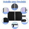 Qefuna A5 Ring Binder, A5 Refillable with 180 Sheets A5