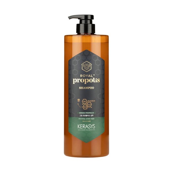 KERASYS Official 16.9 fl oz (500 ml) Royal Propolis Shampoo Treatment, Korean Shampoo (Green Shampoo)