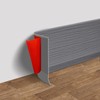 FONUNO Vinyl Wall Base Baseboard Molding Trim 4" Flexible Self
