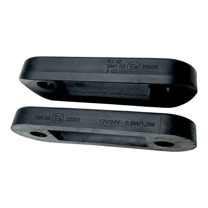 MelTruck® 2 x LED Marker Light Flat and Round Rubber