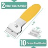 Bates- Razor Blade Scraper Set, 2 Pack, Yellow, Locking Razor