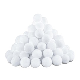 45 Pieces 5cm Christmas Fake Snowball Indoor Realistic Xmas Snowball Fight Game Fake White Elf Christmas Snowballs for Xmas Trees, Home Decoration, Children’s Indoor Snow Fights, Festive Countdown Fun