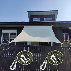 Shade Mounting Hardware, Strong Hooks, 2 Pieces, Elastic Cord, Cargo Belt, Luggage Belt, Fixing Bracket, Veranda, Sunshade, Elastic Rope, Awning, Sunshade, Garden, Outdoor, Camping, Outdoor,